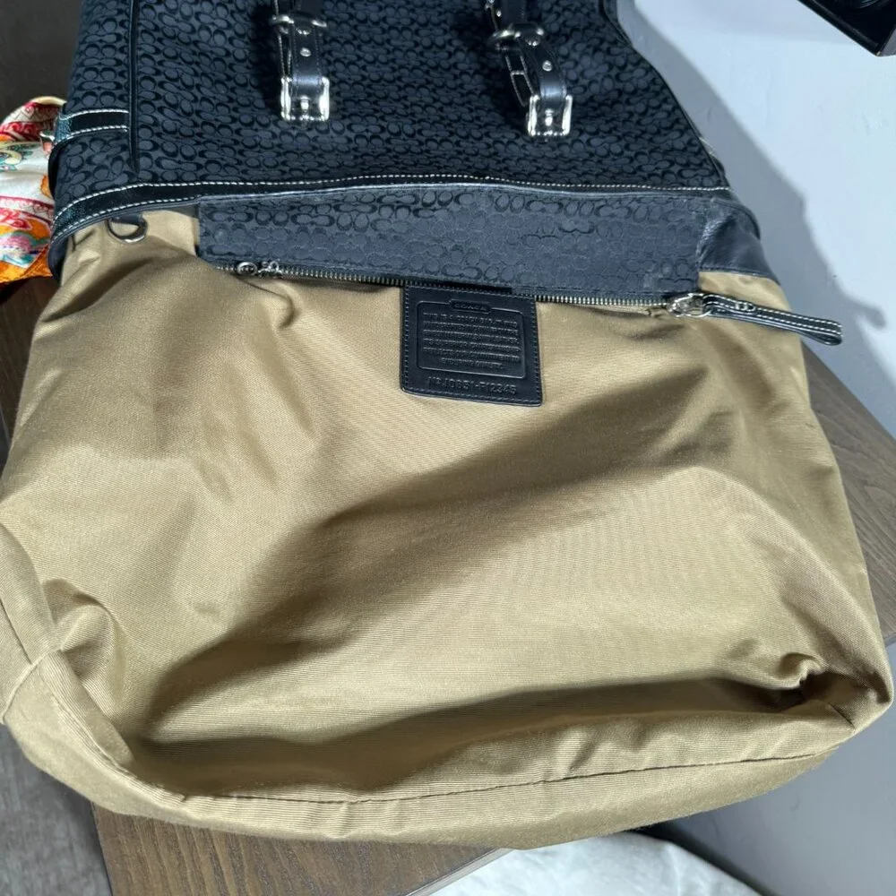 Coach Signature Jacquard Gallery Tote - Picture 12 of 14